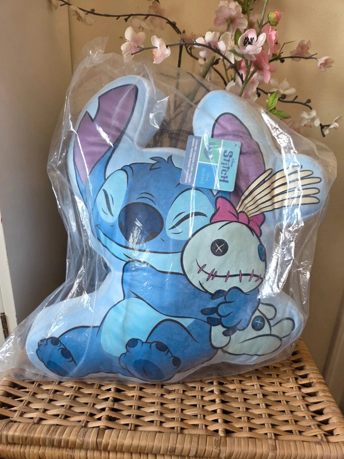 💜Coussin Forme Stitch et Scrump 40cm